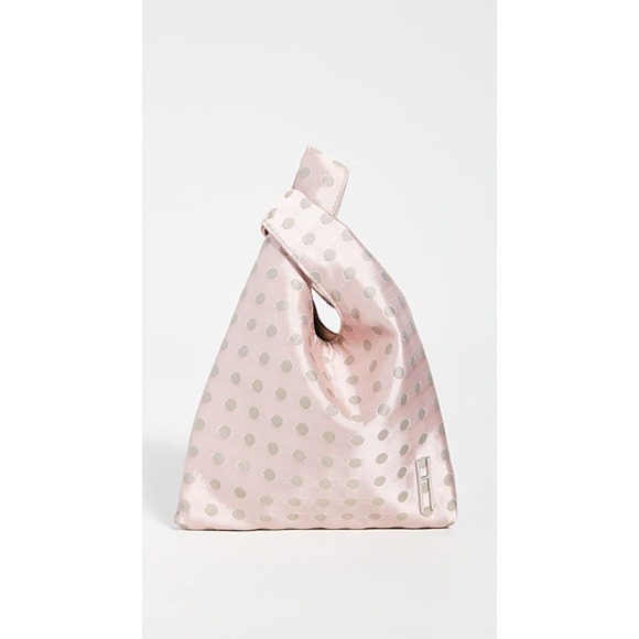 Hayward USA Pink Silk Polka Dot Mini Tote Bag NWOT - Picture 2 of 15